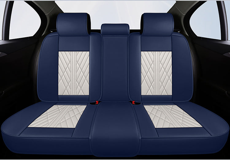 BediffAuto Universal Fit for Most Vehicles Breathable Napa Leather Car Seat Cover Protection Set