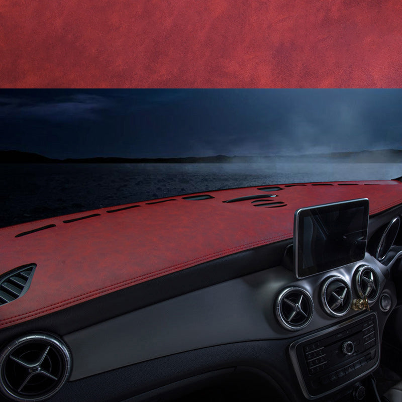 Car Dashboard Cover Customized to Fit Carbon Fiber Texture Leather Sun Shade Dash Mat