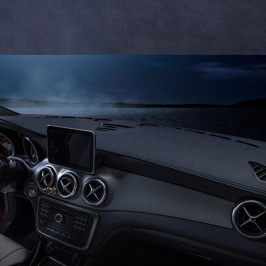 Car Dashboard Cover Customized to Fit Carbon Fiber Texture Leather Sun Shade Dash Mat